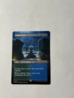 Hedge Maze BORDERLESS MKM 326 Rare (MTG Murders at Karlov Manor 2024) - Image 1