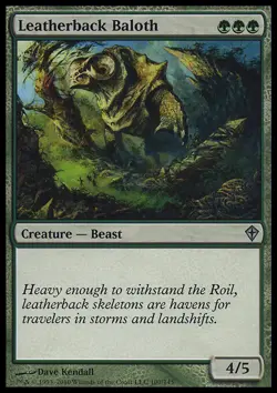 MTG Magic the Gathering Leatherback Baloth (107/151) Worldwake LP - Image 1