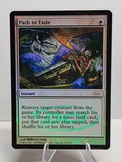 Path to Exile (Foil WPN Promo) NM - MTG Magic The Gathering DCI Stamped - Image 1