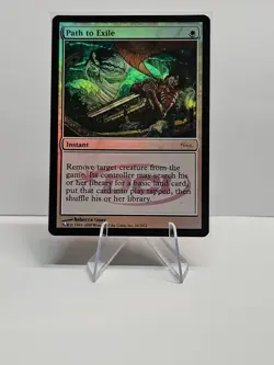 Path to Exile (Foil WPN Promo) NM - MTG Magic The Gathering DCI Stamped - Image 3