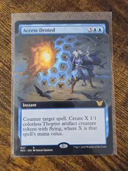 Access Denied - Extended Art NEC NM MTG - Image 1