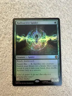 Magic - Radioactive Spider #111 - Foil - SPM - Green - Rare - NM - Marvel - Image 1