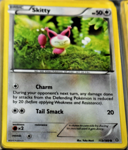 Skitty # 113/160 XY Primal Clash Set Pokemon Trading TCG Game Cards NM/MINT - Image 1
