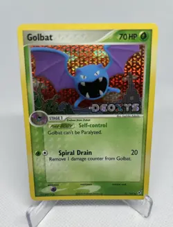 Pokemon Deoxys 31/107 Golbat Reverse Holo STAMPED Pokemon Card MP - Image 1
