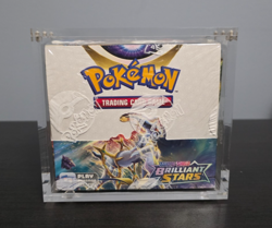 Pokemon Sword & Shield Brilliant Stars Booster Box (w/ Acrylic Case) - Image 1