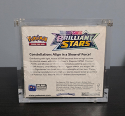 Pokemon Sword & Shield Brilliant Stars Booster Box (w/ Acrylic Case) - Image 3