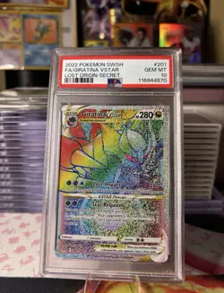Pokemon Giratina VSTAR Secret Rare 201/196 Lost Origin Full Art Holo PSA 10 - Image 1
