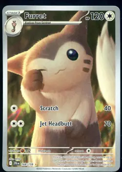 FURRET 168/159 ILLUSTRATION RARE JOURNEY TOGETHER Pokemon NEAR MINT - Image 1