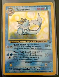 Vintage Pokemon Jungle Holo Lot 9x Vaporeon Scyther Clefable Mr Mime WOTC Rare - Image 1