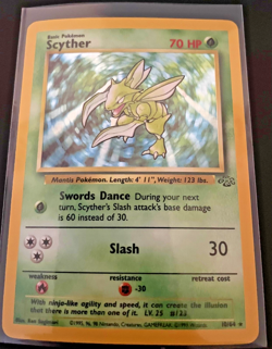 Vintage Pokemon Jungle Holo Lot 9x Vaporeon Scyther Clefable Mr Mime WOTC Rare - Image 3