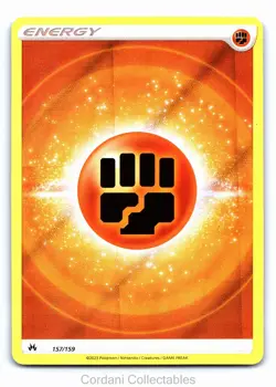 Fighting Energy 157/159 - Crown Zenith - Pokemon Card - Near Mint - Image 1