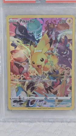Pokemon TCG: Pikachu (Secret) 160/159 Crown Zenith Holo PSA 9 - Image 1