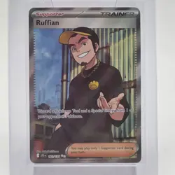 Pokemon Ruffian 181/159 Full Art Ultra Rare Prismatic Evolutions Trainer Card - Image 1