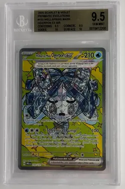 Wellspring Mask Ogerpon EX 152/131 Prismatic Evolutions Pokemon BGS 9.5 - Image 1
