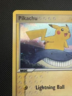 Pokemon TCG Pikachu 12/17 POP Series 5 Holo Promo Basic 2007 Inverted Back Error - Image 2