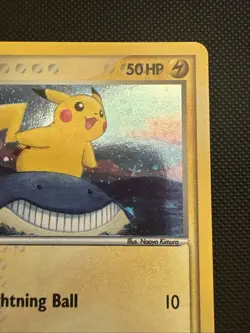 Pokemon TCG Pikachu 12/17 POP Series 5 Holo Promo Basic 2007 Inverted Back Error - Image 3