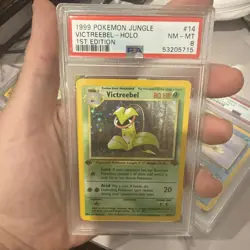 1999 Pokemon Victreebel 1st Edition Holo Rare Jungle Set #14/64 PSA 8 NM-Mint - Image 1