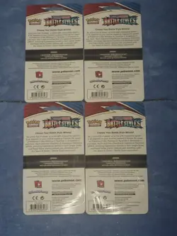 (4) POKEMON TCG Sword & Shield Battle Styles Booster Pack W/Coin!!! - Image 2