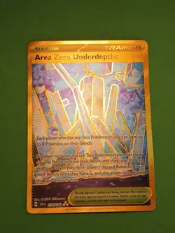 Pokemon Stellar Crown Area Zero Underdepths 174/142 Gold Secret Rare - Image 2