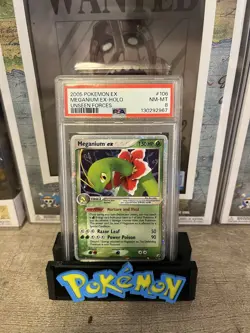 Pokemon TCG Meganium EX 106/115 Unseen Forces Holo Rare PSA 8 - Image 1