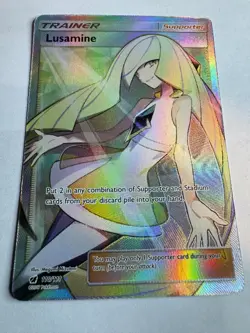 Pokemon TCG Lusamine (Full Art) 110/111 Sun and Moon Crimson Invasion - Image 1