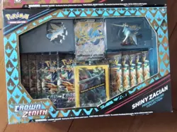 2 Crown Zenith Zacian Zamazenta Premium Figure Collection pokemon pins sleeves - Image 3