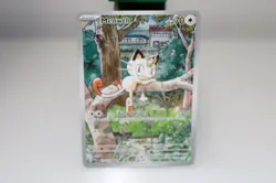 Pokemon Mega Evolution: Phantasmal Flames Meowth 106/094 Illustration Rare Holo - Image 1