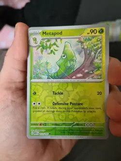Pokemon 151 TCG - Metapod - 011/165 - Reverse Holo - English - Image 1