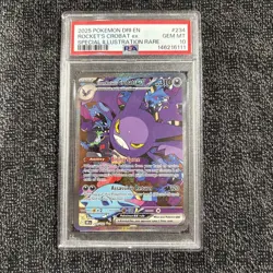 2025 POKEMON DRI SPECIAL ILLUSTRATION RARE #234 TEAM ROCKET'S CROBAT EX PSA 10 - Image 1