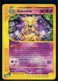 Pokemon EXPEDITION - #33/165 Alakazam - Reverse Holo - ENG - LP/NM - Image 1