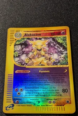 Pokemon EXPEDITION - #33/165 Alakazam - Reverse Holo - ENG - LP/NM - Image 4