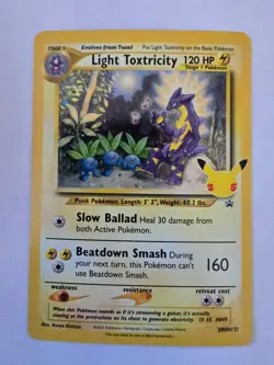 Light Toxtricity SWSH137 Promo SWSH Black Star Pokemon NM - Image 1