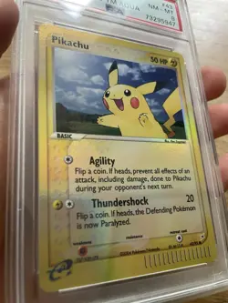 2004 Pokemon EX Pikachu Reverse Holo Team Magma vs. Team Aqua #43/95 PSA 8 NM - Image 4