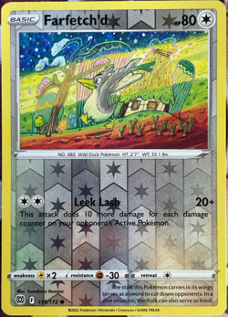 Farfetch'd Reverse Holo - 115/172 - Brilliant Stars Pokemon 2022 - Image 1