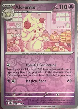 Alcremie Reverse Holo Rare - 065/142 - Stellar Crown Pokemon 2024 - Image 1