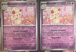 Alcremie Reverse Holo Rare - 065/142 - Stellar Crown Pokemon 2024 - Image 3
