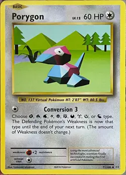Porygon - 71/108 - XY Evolutions Pokemon 2016 - Image 1