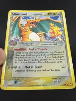 Charizard Delta Species 4/100 Crystal Guardians Holo Rare Pokemon TCG DMG - Image 2