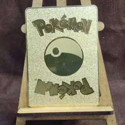 Pokemon Full Metal Card Pikachu VMAX Rainbow Collectible Gold Finish Fan Art - Image 2