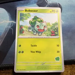 Pokemon TCG Scyther Bulbasaur Stamped My First Battle Deck Exclusive Card - Image 1