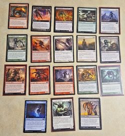 Lot of 18 Wizard Coast Magic The Gathering Sliver Cards Predatory Reflex Battle - Image 1