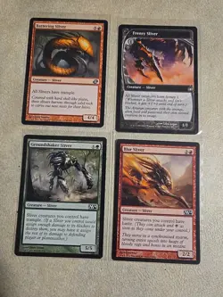 Lot of 18 Wizard Coast Magic The Gathering Sliver Cards Predatory Reflex Battle - Image 2