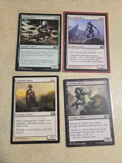 Lot of 18 Wizard Coast Magic The Gathering Sliver Cards Predatory Reflex Battle - Image 3