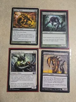 Lot of 18 Wizard Coast Magic The Gathering Sliver Cards Predatory Reflex Battle - Image 4