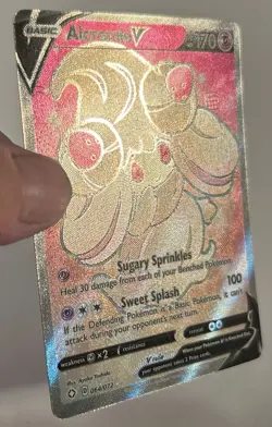 Alcremie V (Full Art) 064/072 Shining Fates Holo Pokemon Card NM - Image 2