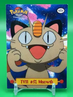 TV11 #52 Meowth - TV Animation Edition - Pokemon Topps Card Nonholo Free Ship G1 - Image 1