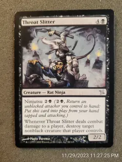 MTG Throat Slitter NM Betrayers of Kamigawa Magic card EDH rat ninja (DS3D1A0). - Image 1