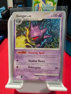 Pokemon Gengar 18/100 World Championships 2009 Rare HP110 Signed Card TCG - Image 1
