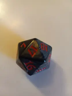 MTG Spindown d20 Oversized M20 Core Set 2020 Silver Gray Life Counter - Image 5