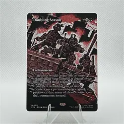 Doubling Season (TMNT Crossover Art) – MTG Universes Beyond – Near Mint - Image 1